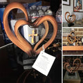 🔥 Easter Jesus Entwined Hearts Cross💞